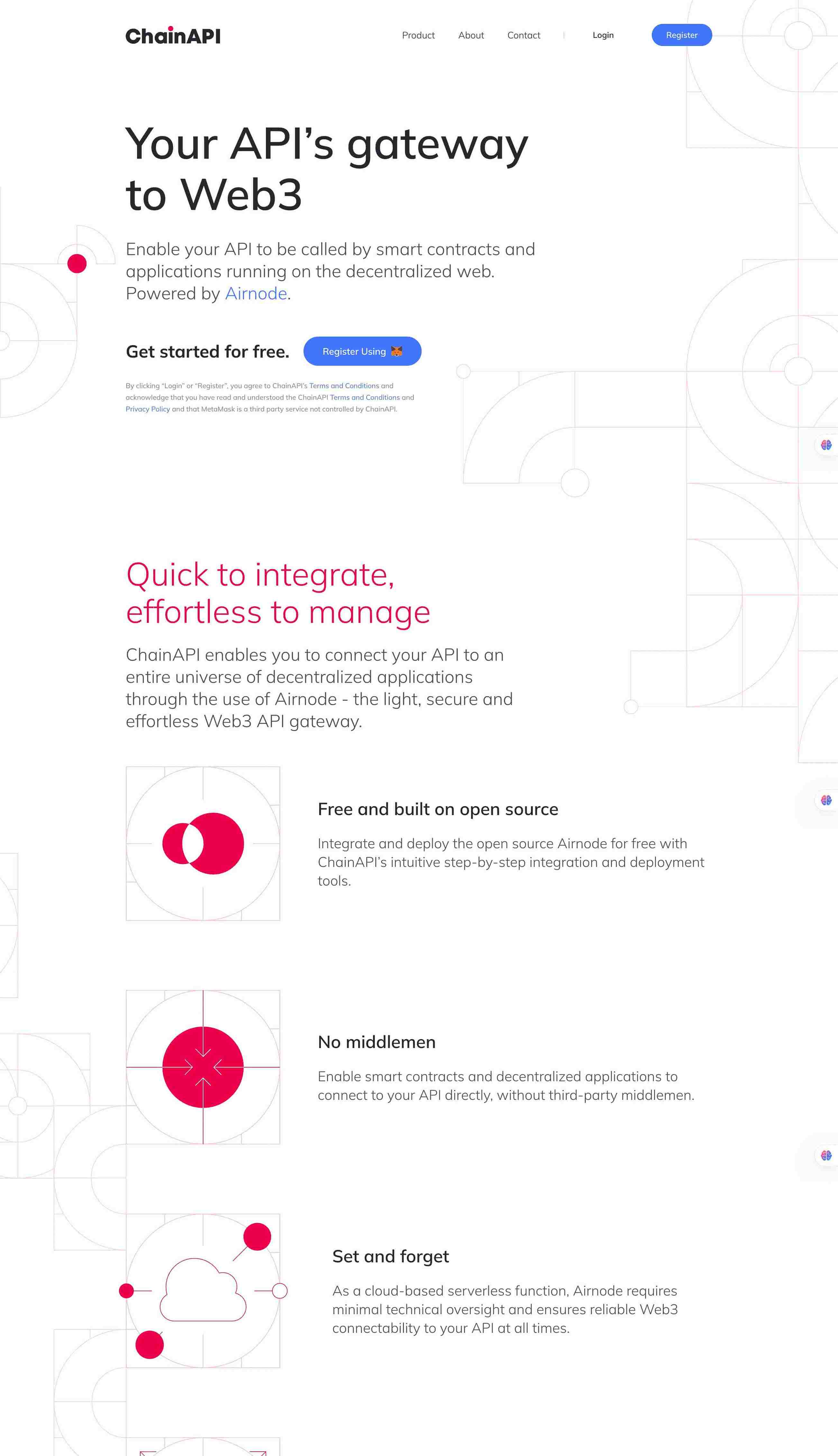 Chain API screenshot